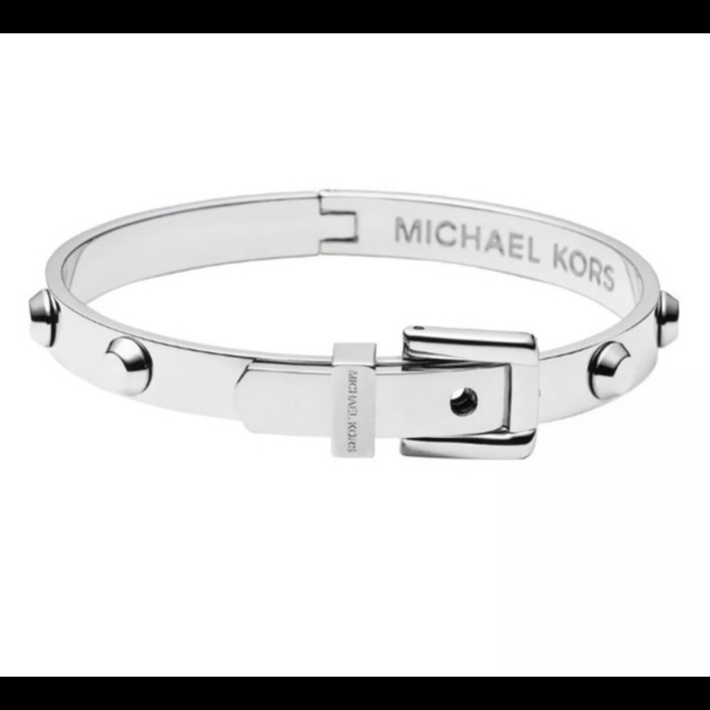 Michael Kors silver buckle bracelet